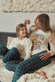 Pyžamá pre mamu a dcéru na Vianoce