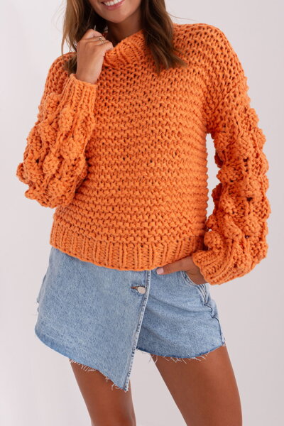 Oranžový oversize pulóver Zaria