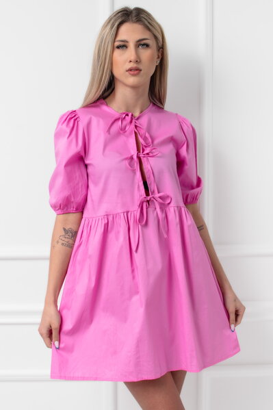 Ružové krátke šaty 